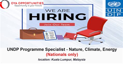 Undp Programme Specialist Internship In Malaysia Oya Opportunities