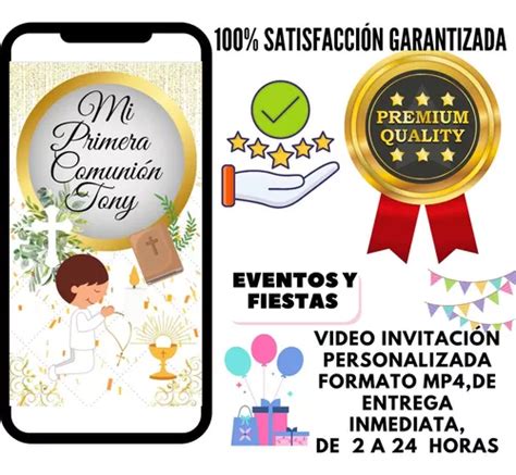 Busca Invitacion De Primera Comunion Nino Invitacion Digital A La Venta