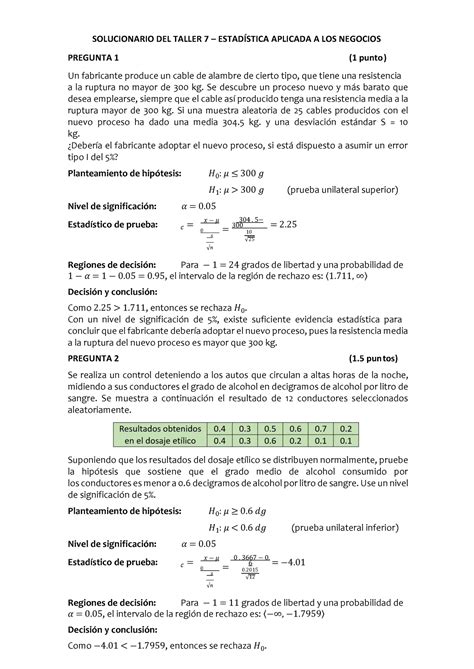 Pdfcoffee MÉTODOS MATEMÁTICOS II SOLUCIONARIO DEL TALLER 7