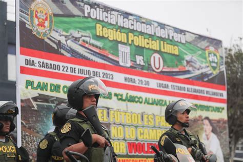 Policía Nacional del Perú estará presente en el clásico del futbol