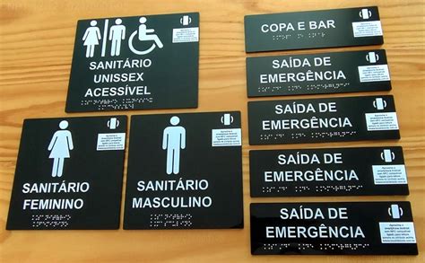 Placa T Til Braille Ds Total Tech Total Acessibilidade Total