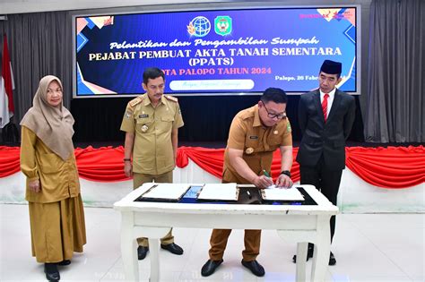 Pj Wali Kota Palopo Hadiri Pelantikan PPATS Se Kota Palopo Fajar Sulsel