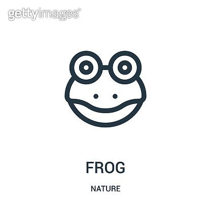 Frog Icon Vector From Nature Collection Thin Line Frog Outline Icon