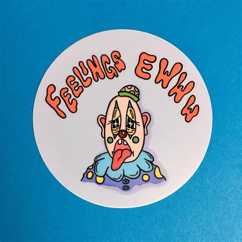 Feelings Sticker Original Art Laptop Sticker Waterproof Etsy