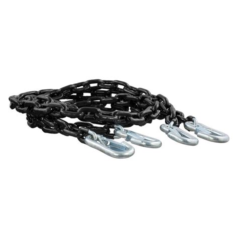 CURT® 19749 - Safety Chain Assembly Powder Coated with Safety Latch Hooks