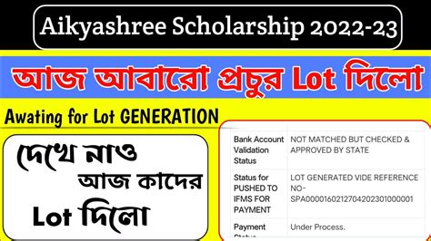 Aikyashree Scholarship New Lot UAPDATE Aikyashree Scholarship New