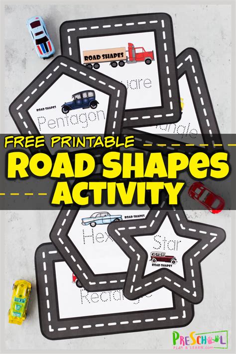 FREE PRintable Shape Tracing Worksheets for Preschool