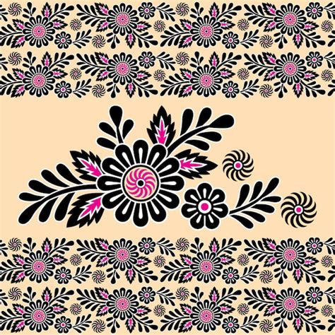 Premium Vector | Textile motifs fabric all over print pattern textile ...