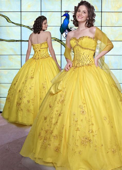 Ball Gown Yellow Wedding Dress Wedding