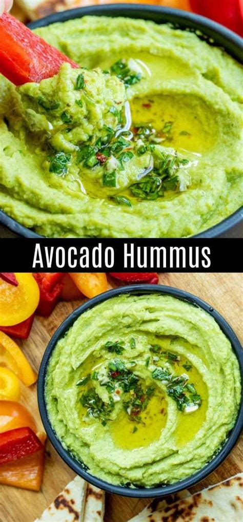 This Delicious Avocado Hummus Is A Healthy Hummus Recipe Made Without Tahini It Is An Easy