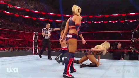 WWE Raw Charlotte Flair Becky Lynch VS The Iiconics Full Match 18