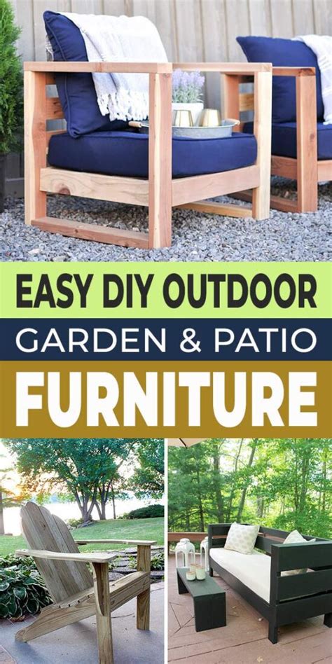 Easy Diy Outdoor Patio Furniture Plans And Ideas • The Garden Glove