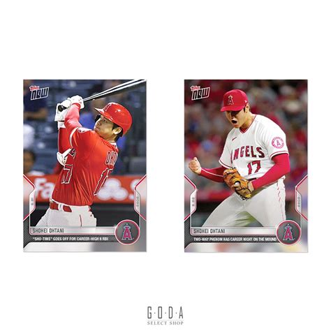 【shohei Ohtani】大谷翔平 2022 Mlb 生涯新高 8打點and13k 霸氣怒吼 球員卡 紀念組 收藏卡 蝦皮購物