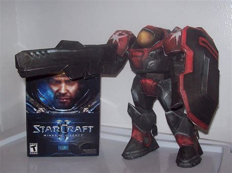 Starcraft 2 Terran Marine Paper Craft Gadgetsin