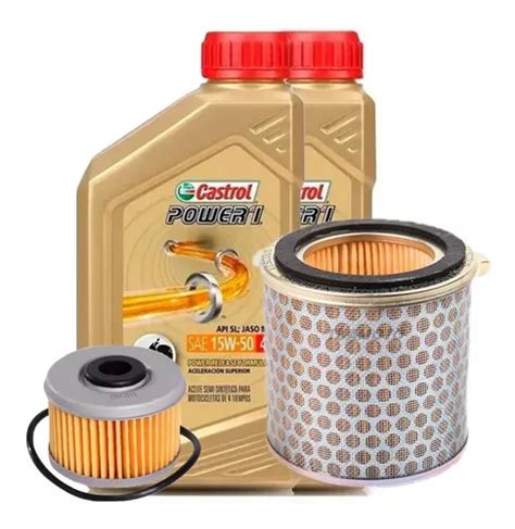 Kit Service Honda Xre Filtro De Aceite Aire Castrol