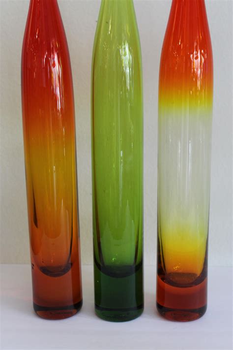 Three Vases By Joel Myers Model No 6427 For Blenko For Sale At 1stdibs Vas 6427 Blenko Joel