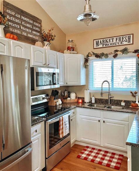 Ways To Style Farmhouse Decor Above Kitchen Cabinets Kitchen