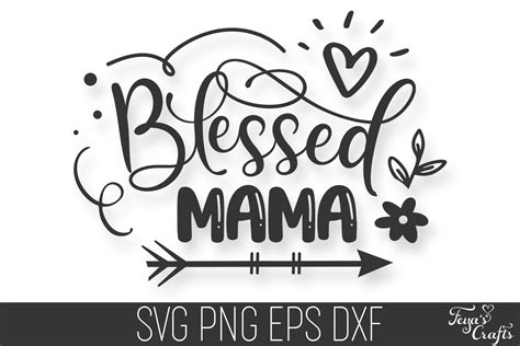 Blessed Mama Svg Cut File By Anastasia Feya Fonts Svg Cut Files