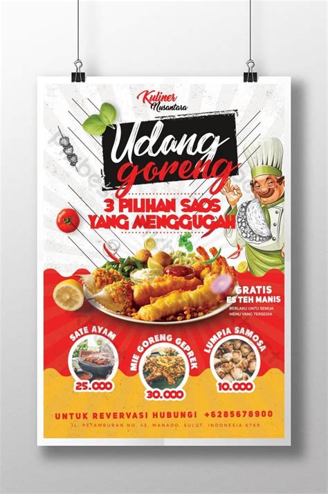 Contoh Desain Media Promosi Makanan Khas Daerah Delinewstv