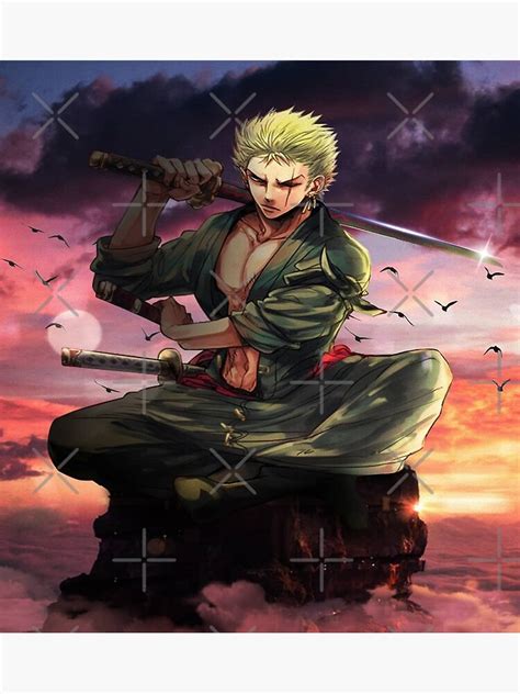 One Piece Roronoa Zoro Poster For Sale By Christiansee Redbubble