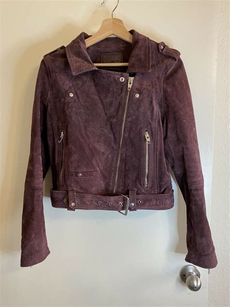 Blank Nyc Suede Leather Motorcycle Moto Style Jacke Gem