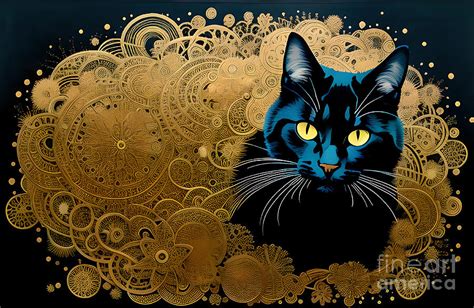 Lucci Loves Klimt Digital Art By Mary Machare Fine Art America