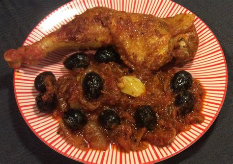 Recipe Yummy Poulet La Tomate Et Aux Olives Noires Didencul