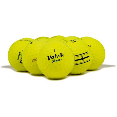 Volvik Xt Soft Yellow Logo Overrun Golf Balls