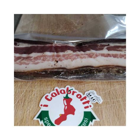 Pancetta Tesa Stagionata Calabrese G G Artigianale Peso Salumi