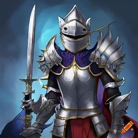 Fantasy Artwork Of A Cat Wearing Knight Armor On Craiyon