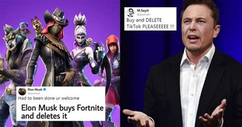 Elon Musk Posts Hilarious Tweet About Buying & Deleting Fortnite ...