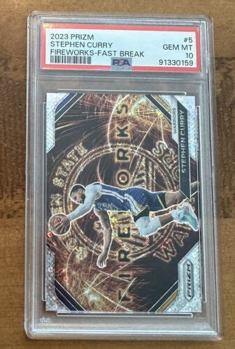 2023 24 Panini Prizm Fireworks Fast Break Prizm 5 Stephen Curry For