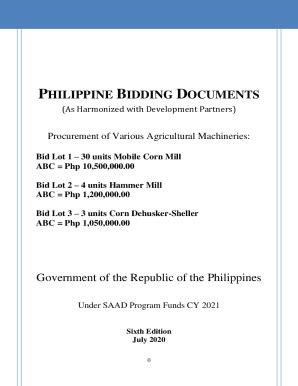 Fillable Online Cagayandeoro Da Gov Procurement Of Various Agricultural