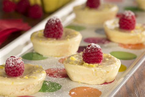 Raspberry Lemon Mini Cheesecakes