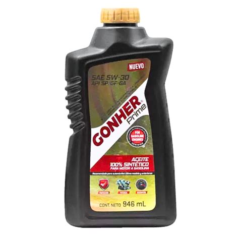 GONHER Aceite de Motor Sintético Prime 5w30 de 946ml ZALO