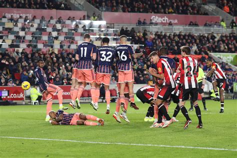 Brentford Star Ivan Toney Scores Free Kick On Return From Eight Month