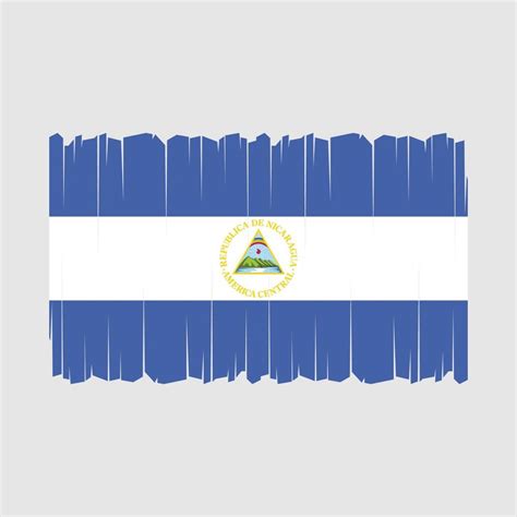 Vetor Bandeira Da Nicarágua 21670059 Vetor No Vecteezy