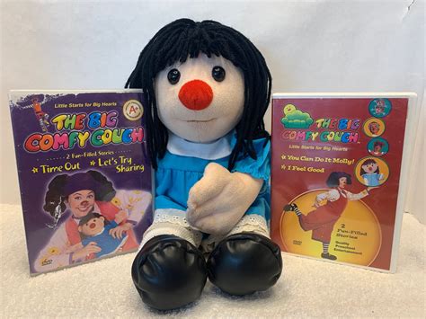 Vintage The Big Comfy Couch Plush Rag Doll Molly Doll From 1990s Tv