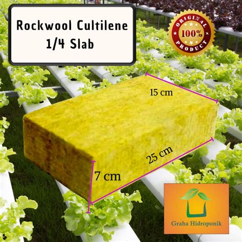 Jual Rockwool Cultilene Original Slab Media Hidroponik Steril