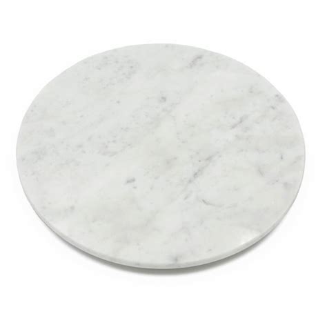 Small Round Carrara Marble Serving Tray White Tray For Kitchen Table