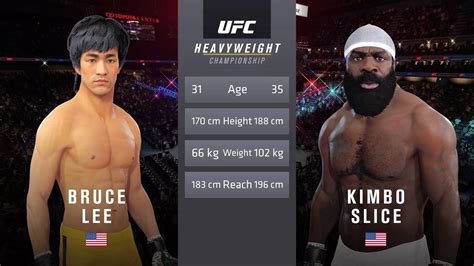 Bruce Lee Vs Kimbo Slice Full Fight EA Sports UFC 4 YouTube