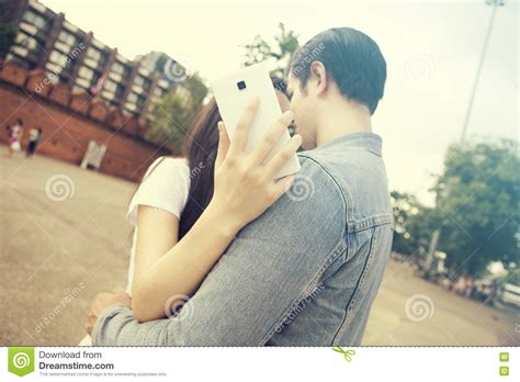 Selfie Stock Image Image Of Female People Closeness 79530103