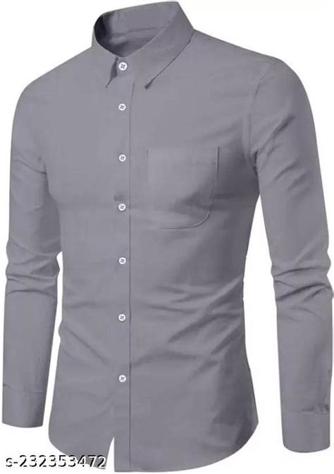 Men Regular Fit Solid Casual Shirt