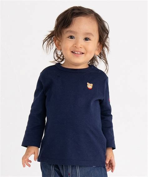 HOT BISCUITS tシャツ Everyday Seriesワンポイント 長袖Tシャツ キッズ 子供服 男の子 女の子