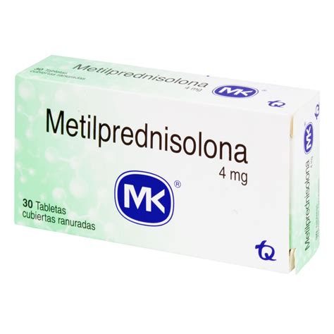 Metilprednisolona 4 Mg 30 Tabletas Mk Farmaprime