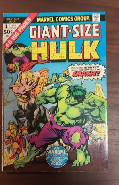 Giant Size Hulk 1 VG A Refuge Divided 1975 Comic Books Bronze