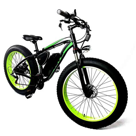 Adult Green Power V W Mph Moutain Electric Bike With Pedal For