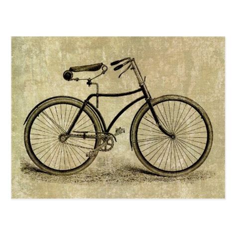 Vintage bicycle postcard | Zazzle