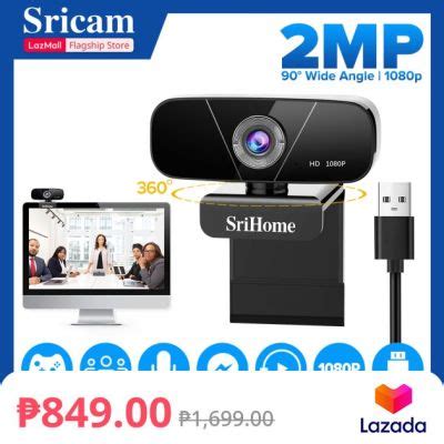 Sricam Srihome Sh Full Hd P Megapixels Webcam Wide Angle