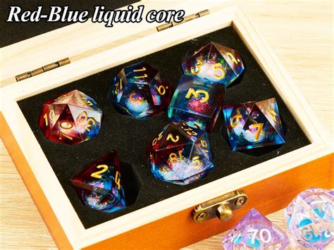 D Dnd Dice Set Liquid Core For Role Playing Games Liquid Etsy Canada